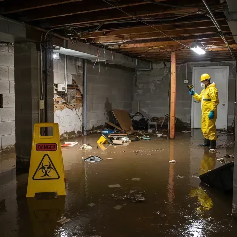 Flooded Basement Electrical Hazard in Pagedale, MO Property